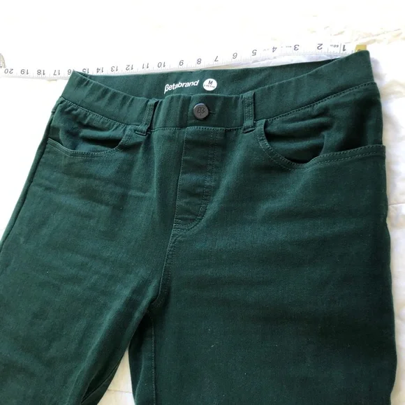 Betabrand medium green denim jeans - Picture 3 of 5